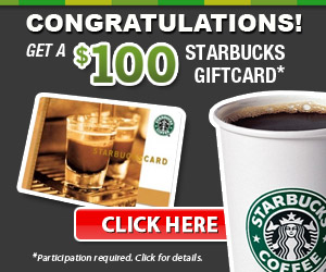 $100 Starbucks